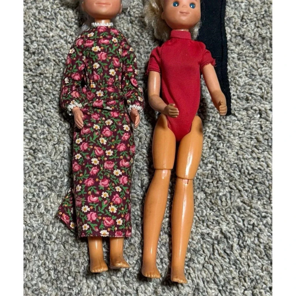 Vintage Mattel Sunshine Family Dolls Lot Barbie Miss America Cape Wig 1970s